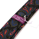 Black & Green Vintage Paisley Slim Silk Tie 6cm - Tie Doctor